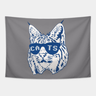 Kentucky Wildcat with "CATS" Shades Tapestry