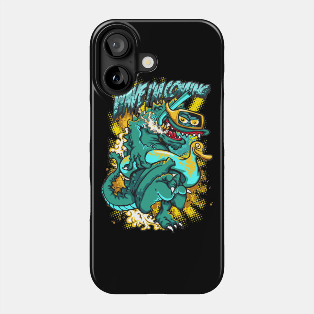 Wave Riding Monster: Fun & Quirky Graphic Tee by UrbanPrint Phone Case by Urbanprint