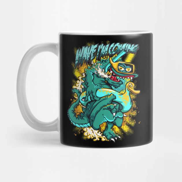 Wave Riding Monster: Fun & Quirky Graphic Tee by UrbanPrint by Urbanprint