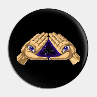 DMT Molecule Psychedelic Illuminati Pin
