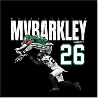 MVP Barkley Saquon #26 Football Cartoon Posters and Art