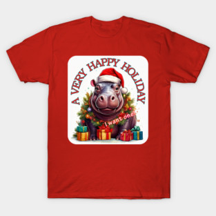 Hippopotamus Holidays T-Shirt