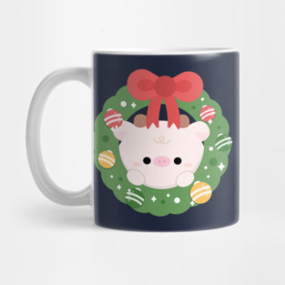 Cow Christmas Mug