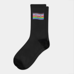 New Orleans City Pride Flag Socks