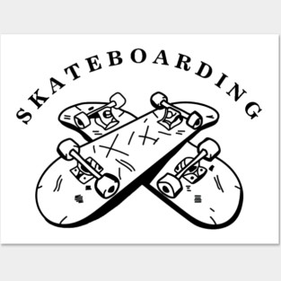 skateboarding Posters and Art