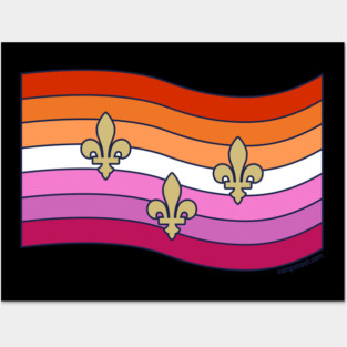 The Muffuletta (New Orleans City Lesbian Pride Flag) Posters and Art