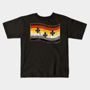 GrrrrNOLA (New Orleans City Bear Pride Flag) Kids T-Shirt