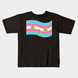 Transtastic NOLA (New Orleans City Trans Pride Flag) Kids T-Shirt