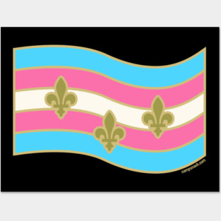 Transtastic NOLA (New Orleans City Trans Pride Flag) Posters and Art