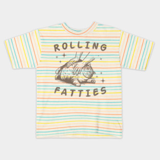 Fatties Cat//Rolling Thunder Kids T-Shirt