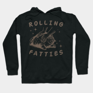 Fatties Cat//Rolling Thunder Hoodie