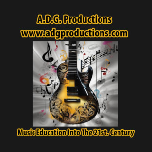Music Publisher A.D.G. Productions Guitar Merchandise T-Shirt