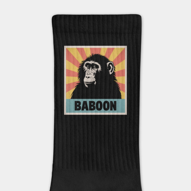 Baboon Illustration, Perfect for Animal Lovers by Pixel Threads 