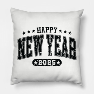 Happy New Year 2025 Pillow