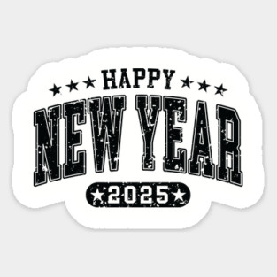 Happy New Year 2025 Magnet