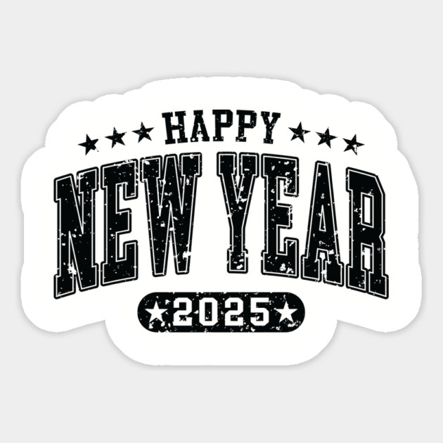 Happy New Year 2025 Magnet by UrbanLifeApparel