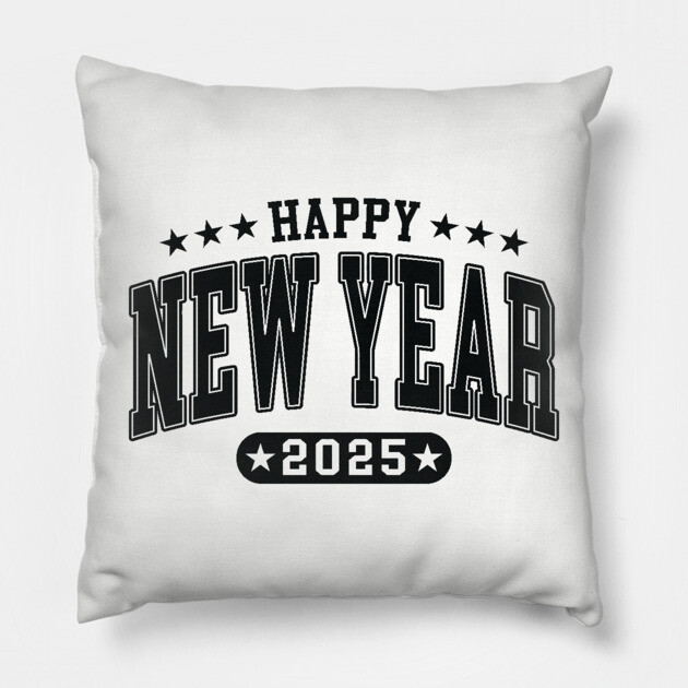 2025 Happy New Year Pillow by UrbanLifeApparel