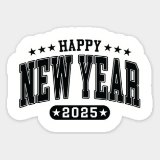 2025 Happy New Year Magnet