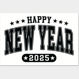 2025 Happy New Year Posters and Art