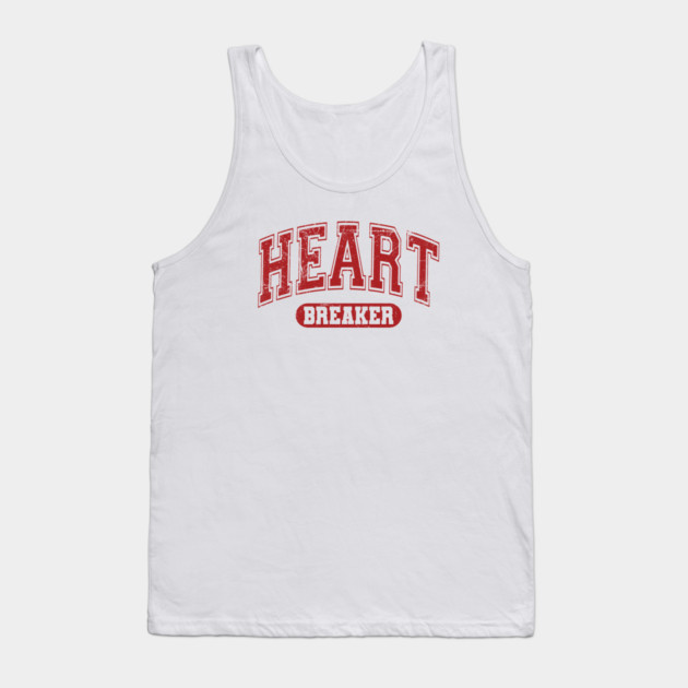 Heartbreaker Valentine's Day Varsity Tank Top by UrbanLifeApparel