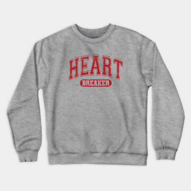 Heartbreaker Valentine's Day Varsity Crewneck Sweatshirt by UrbanLifeApparel