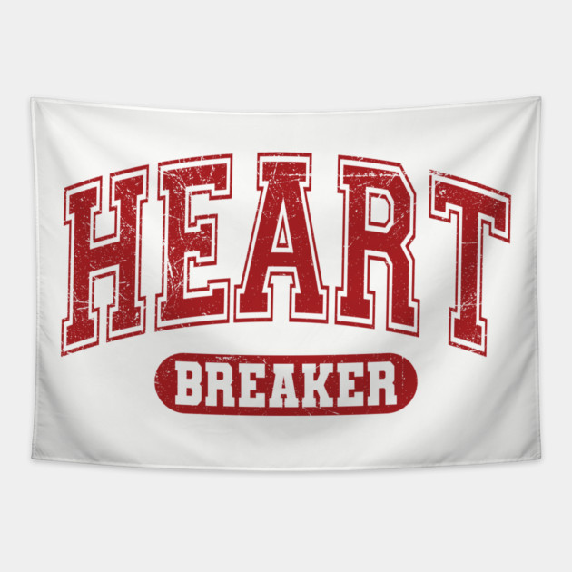 Heartbreaker Valentine's Day Varsity Tapestry by UrbanLifeApparel
