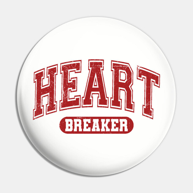 Heartbreaker Valentine's Day Varsity Pin by UrbanLifeApparel