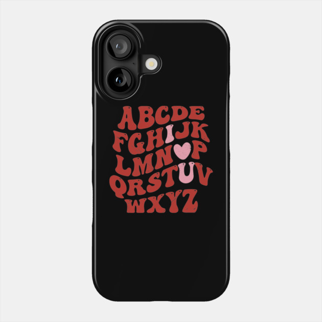 ABC Retro Valentine's Day Love Phone Case by UrbanLifeApparel