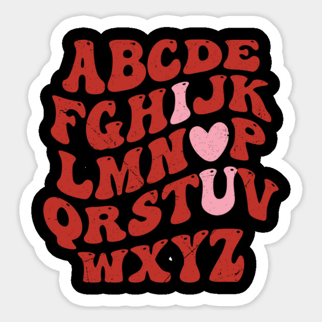 ABC Retro Valentine's Day Love Magnet by UrbanLifeApparel