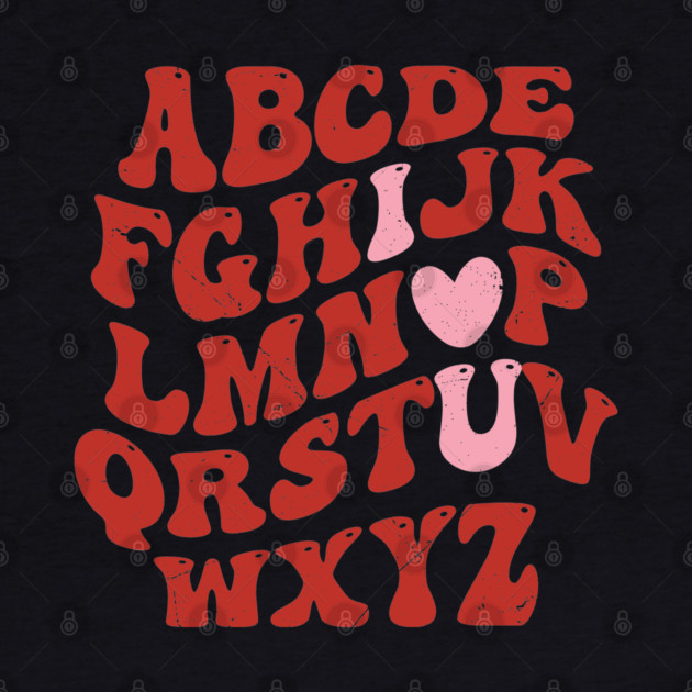 ABC Retro Valentine's Day Love by UrbanLifeApparel