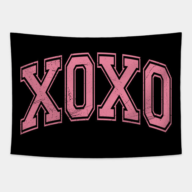 XOXO Valentine's Day Tapestry by UrbanLifeApparel