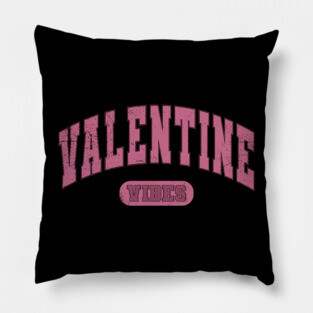 Valentine Vibes Varsity Pillow