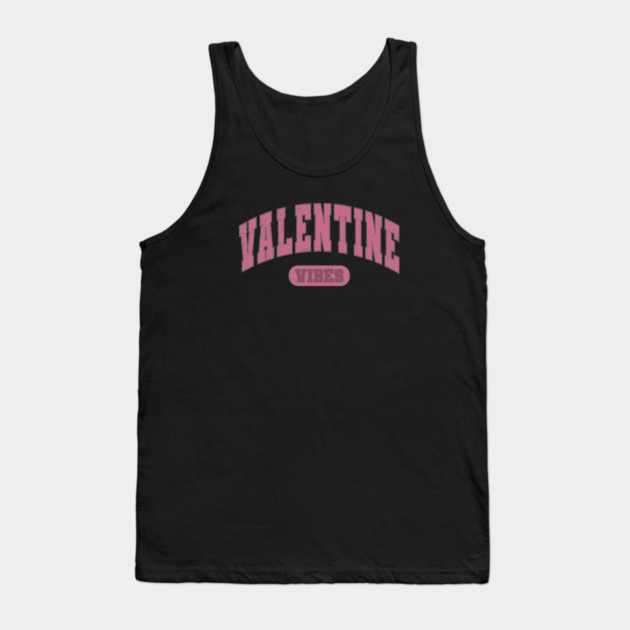 Valentine Vibes Varsity Tank Top by UrbanLifeApparel