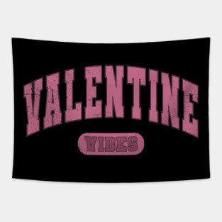 Valentine Vibes Varsity Tapestry