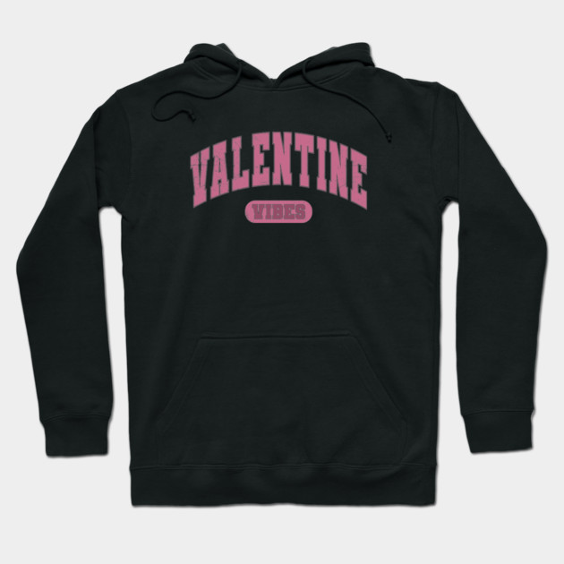 Valentine Vibes Varsity Hoodie by UrbanLifeApparel