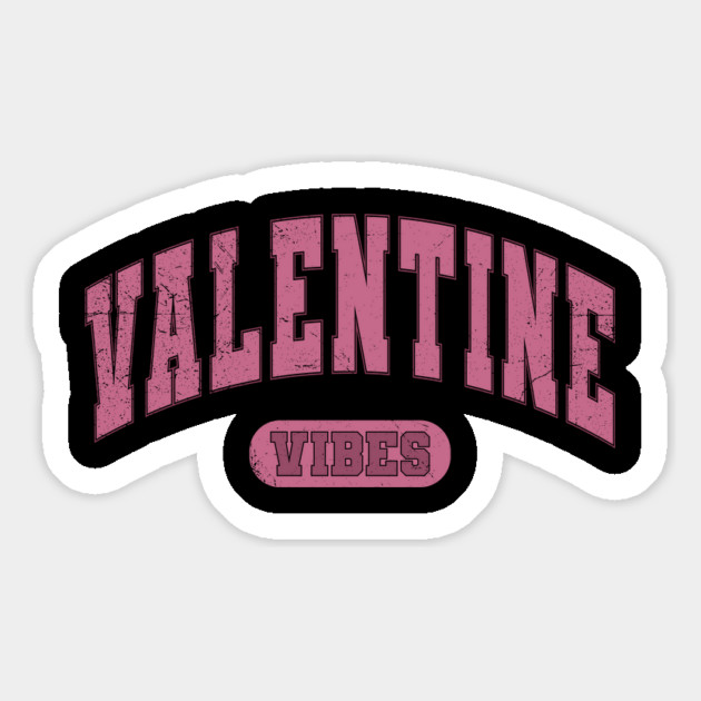 Valentine Vibes Varsity Magnet by UrbanLifeApparel