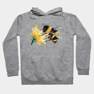 Bumble Bee collecting Pollen Hoodie