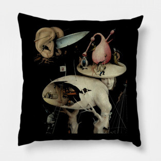 Tree Man, Surreal, Hieronymus Bosch, The Garden of Earthly Delights Pillow