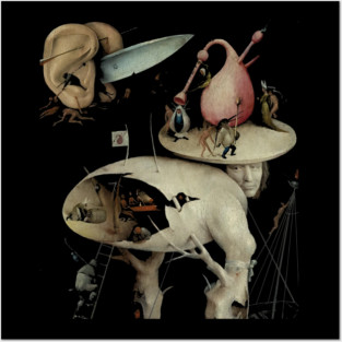 Tree Man, Surreal, Hieronymus Bosch, The Garden of Earthly Delights Posters and Art
