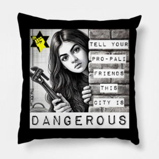 Dangerous City Pillow