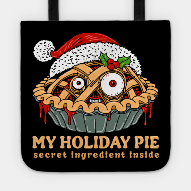 Monster Holiday Pie Tote by H. R. Sinclair