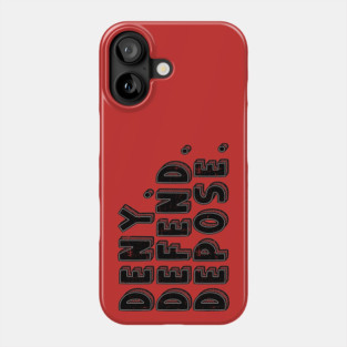 vintage - deny-defend depose Phone Case