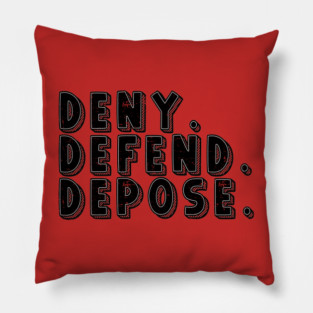 vintage - deny-defend depose Pillow