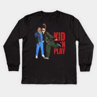Kid 'N Play 90s Aesthetic Design Kids Long Sleeve T-Shirt