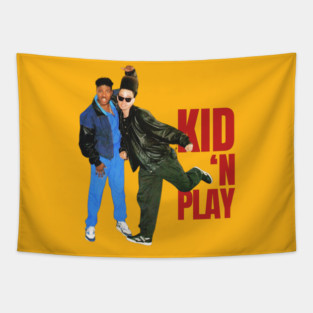 Kid 'N Play 90s Aesthetic Design Tapestry