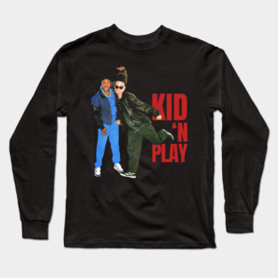 Kid 'N Play 90s Aesthetic Design Long Sleeve T-Shirt