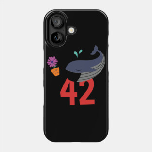 Hitchhiker Whale & Petunia, Inspired By Hitchhiker's Guide To The Galaxy Phone Case