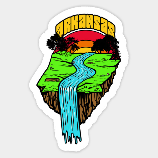 Natural State Cascade Magnet by rt-shirts