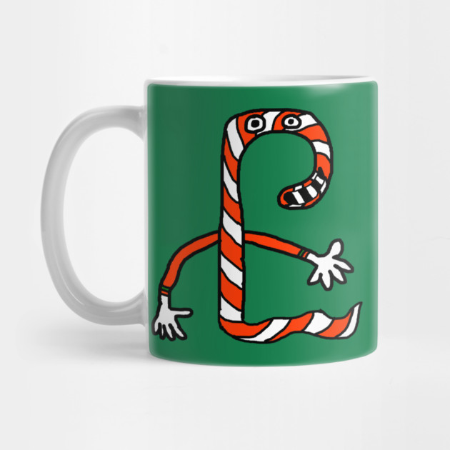 Christmas Candy Cane Worm by Creatifly Graphic Tees
