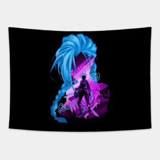 Jinx Silhouette Tapestry